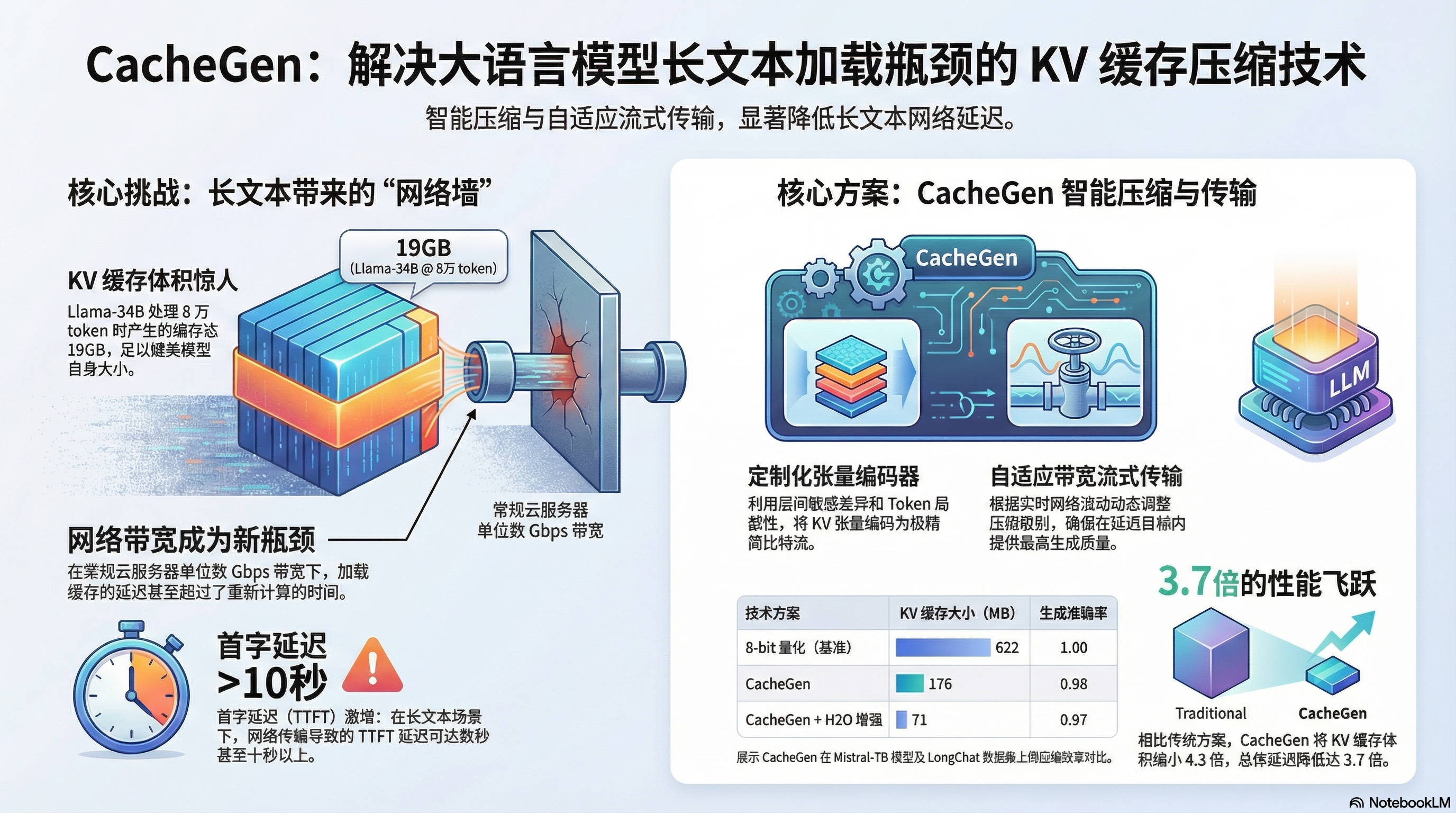 CacheGen 核心架构图